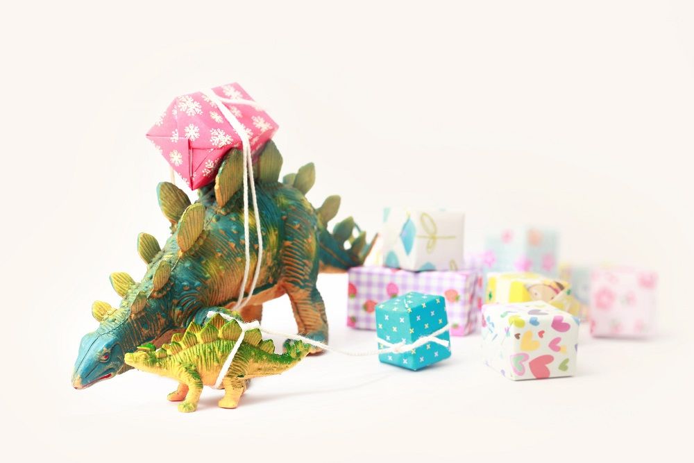 Un anniversaire sur le thème des dinosaures